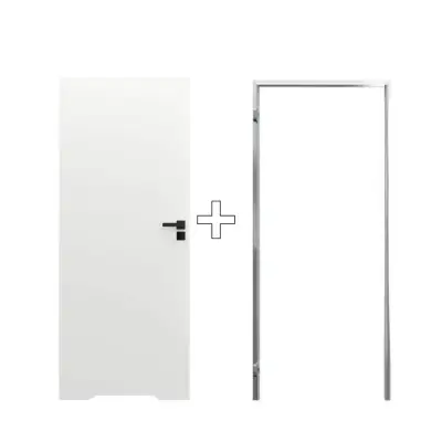 Zestaw Drzwi ukryte + Ościeżnica biała Sara Eco 2 WC odwrotna przylga (otwierane do wewnątrz) Prawe 80 cm plaster miodu, DRE 400010026, 5901316110634