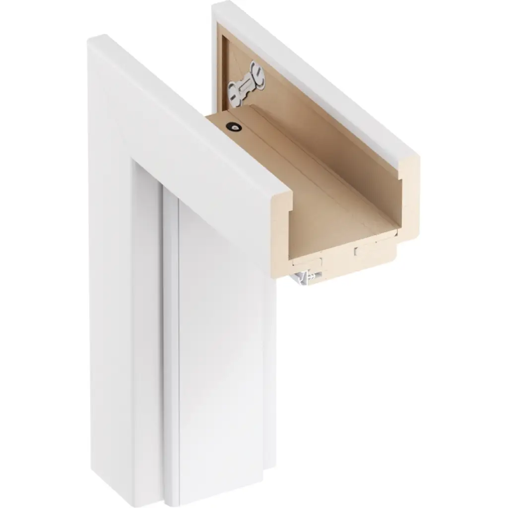 Ościeżnica regulowana z kątownikiem ORS1 Invado 140-159 Lewa 70cm Przylgowa Biała, 100016528, Ościeżnica, Norma Decor, Invado