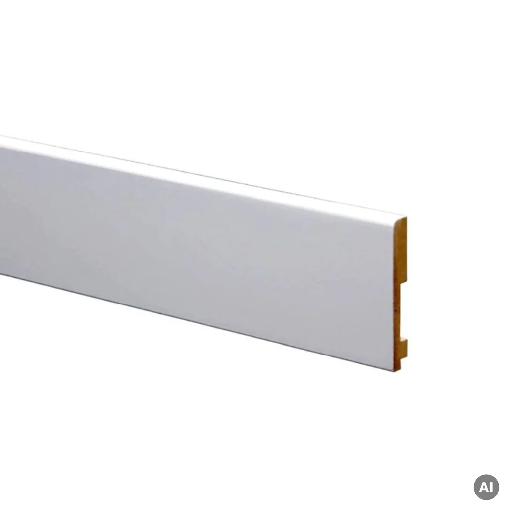 Listwa przypodłogowa Prestige Decor MDF RAL9003, L8/1 - RAL9003-16-2070, Listwa przypodłogowa, Prestige Decor, Prestige Decor