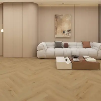 Panele winylowe SPC ze zintegrowanym podkładem Jodełka Prime PAN000338 Klasa 32 5 mm