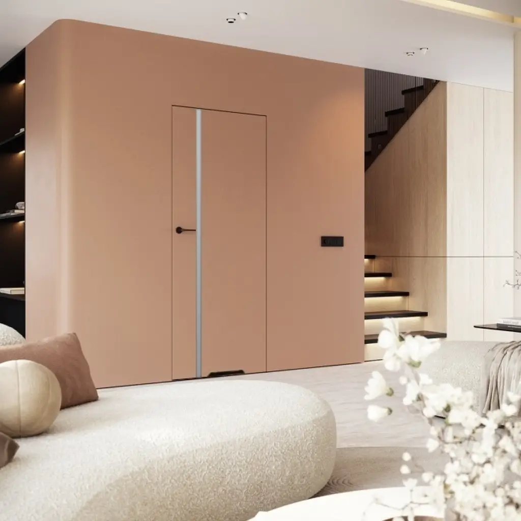 Drzwi ukryte Porta HIDE 4.A WC Bezprzylgowe (otwierane na zewnątrz) Prawe 80cm płyta, SPA14A0P08LBPWAYV0O300, Drzwi wewnętrzne, Porta HIDE, PORTA