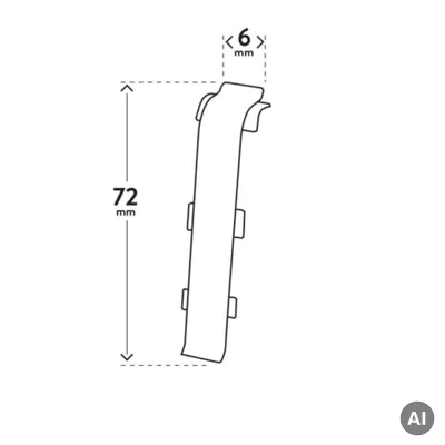 INDO ŁĄCZNIK 17 Aluminium, 5905167729700