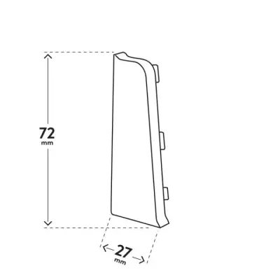 INDO ZAKOŃCZENIE LEWE 17 Aluminium, 5905167729786