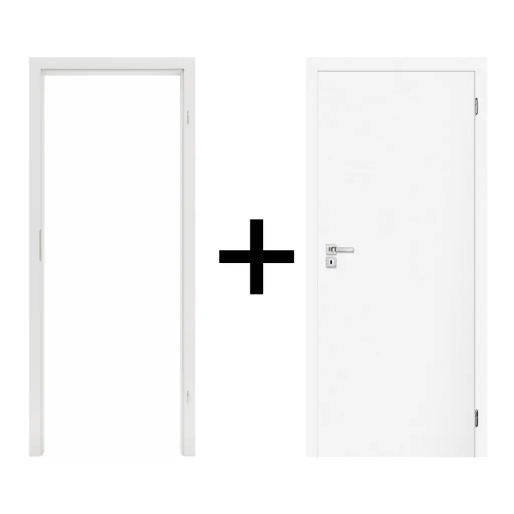 Komplet drzwi + ościeżnica Norma Decor 1 Prawe 70 cm Przylgowe, 100054265, 100054225, Komplet drzwi + ościeżnica, Norma Decor, Invado