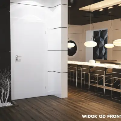 Komplet drzwi + ościeżnica Norma Decor 1 Prawe 70 cm Przylgowe, 100054265, 100054225