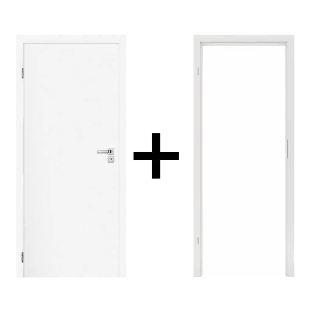 Komplet drzwi + ościeżnica Norma Decor 1 Lewe 80 cm Przylgowe, 100051764, 100054242, Komplet drzwi + ościeżnica, Norma Decor, Invado