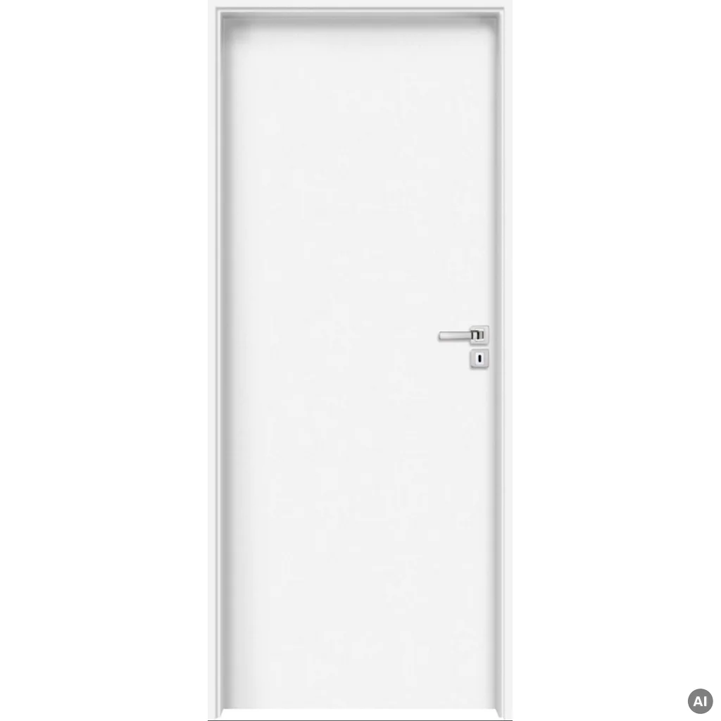 Komplet drzwi + ościeżnica Norma Decor 1 Prawe 80 cm Przylgowe, 100051760, 100054245, Komplet drzwi + ościeżnica, Norma Decor, Invado