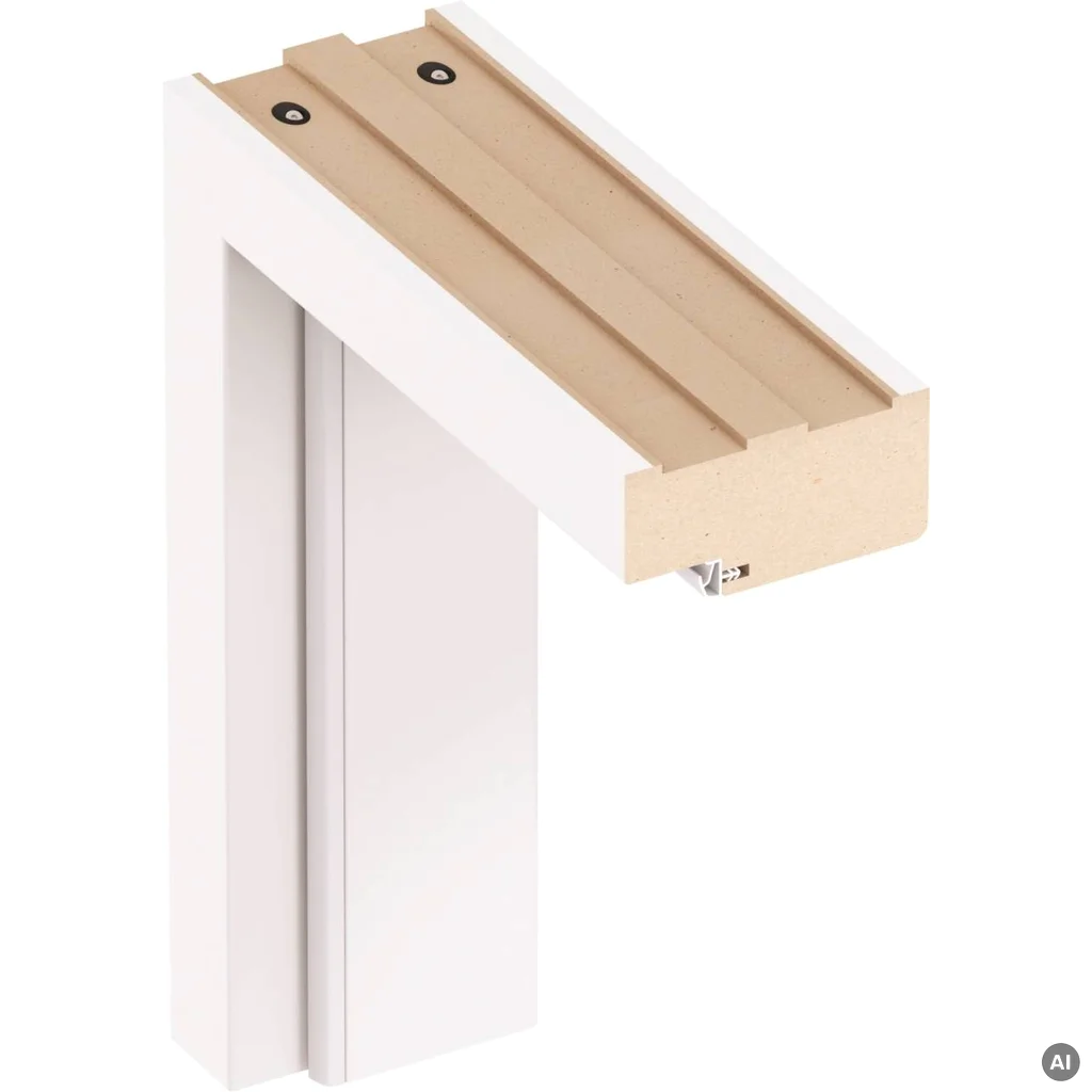 Komplet drzwi + ościeżnica Norma Decor 1 Prawe 80 cm Przylgowe, 100051760, 100054245, Komplet drzwi + ościeżnica, Norma Decor, Invado