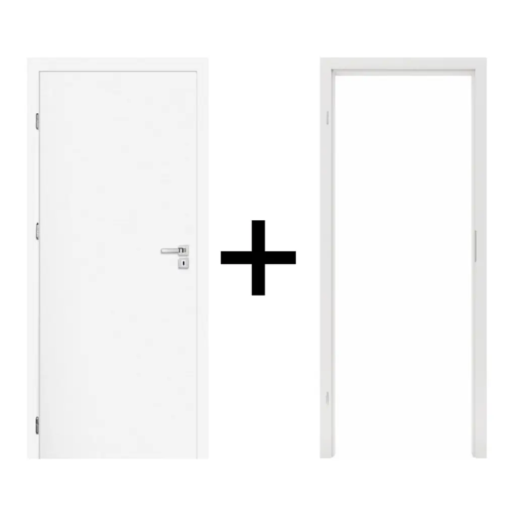 Komplet drzwi + ościeżnica Norma Decor 1 Lewe 90 cm Przylgowe, 100038380, 100054271, Komplet drzwi + ościeżnica, Norma Decor, Invado