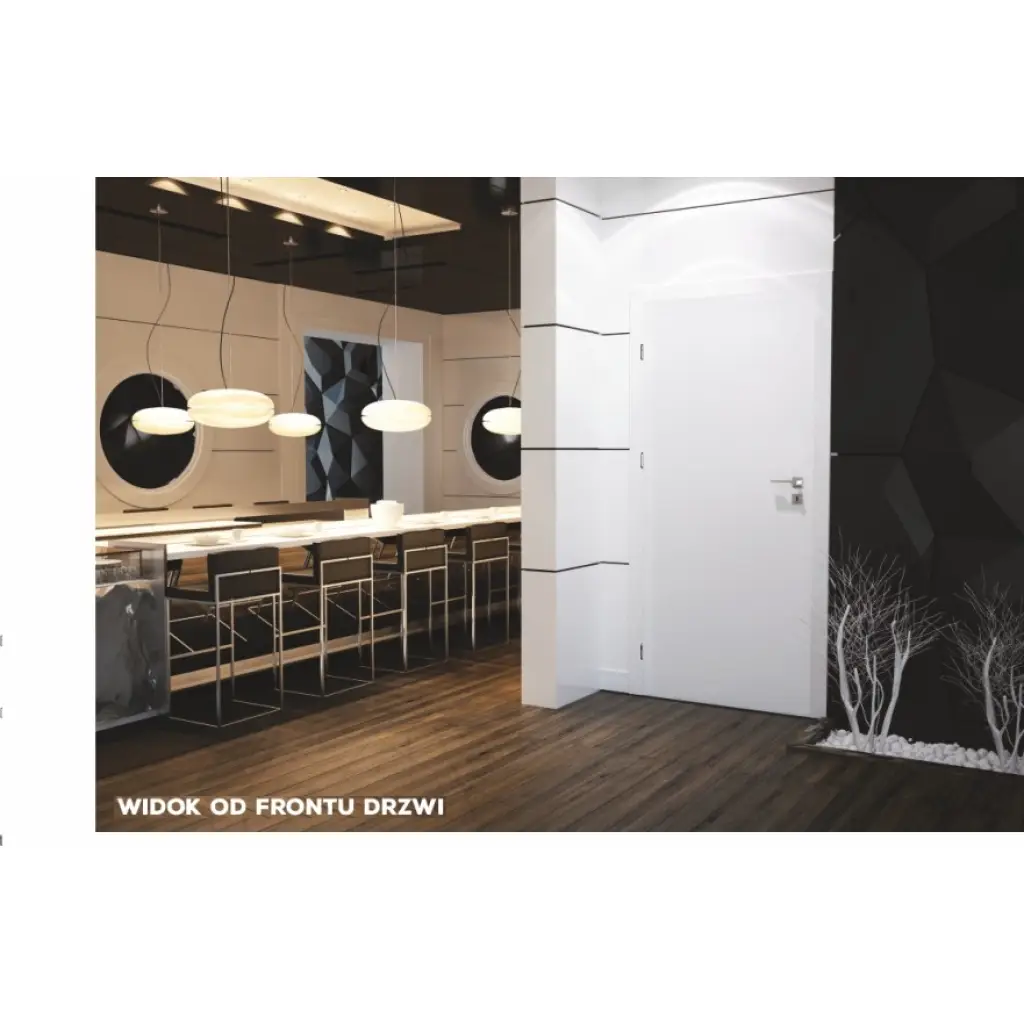 Komplet drzwi + ościeżnica Norma Decor 1 Lewe 90 cm Przylgowe, 100038380, 100054271, Komplet drzwi + ościeżnica, Norma Decor, Invado