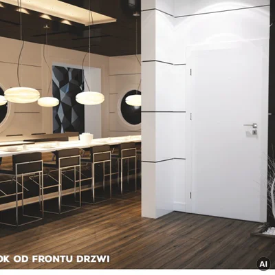 Komplet drzwi + ościeżnica Norma Decor 1 Lewe 90 cm Przylgowe, 100038380, 100054271