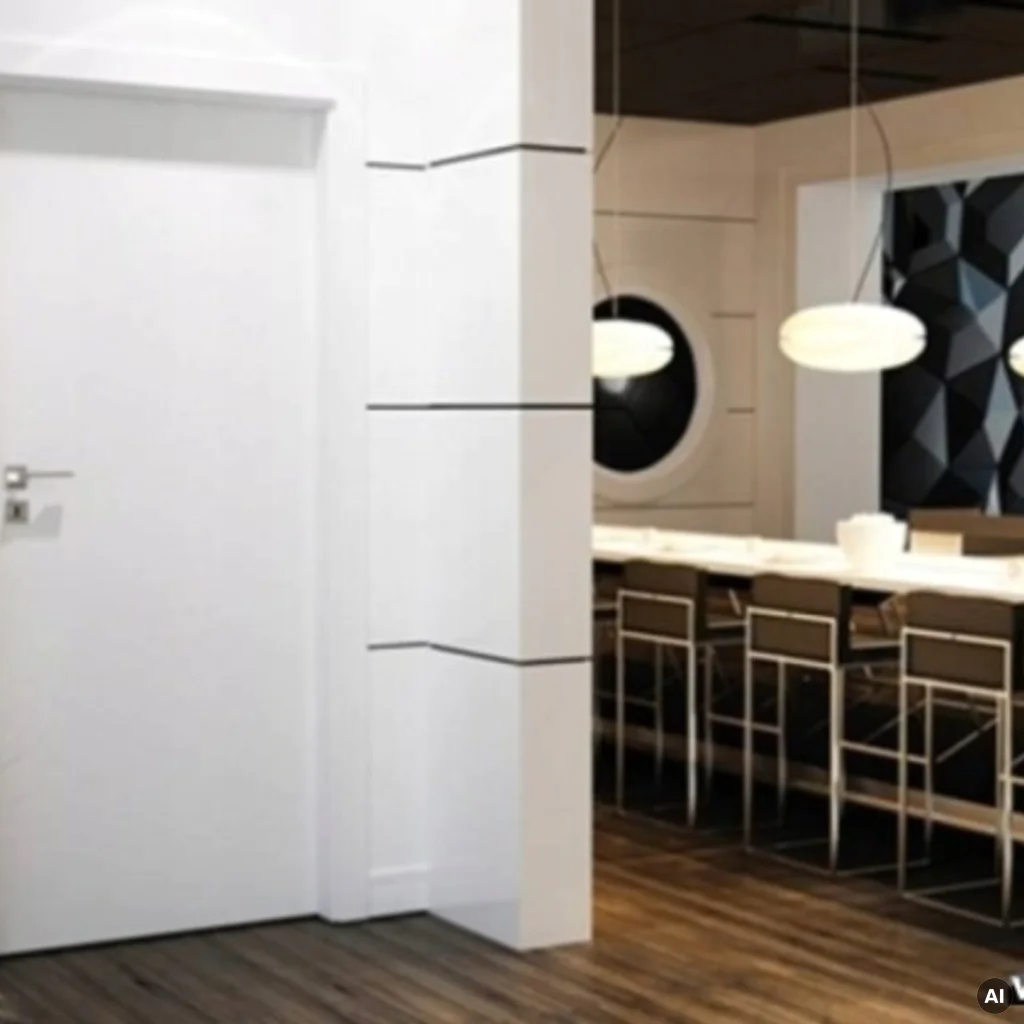 Komplet drzwi + ościeżnica Norma Decor 1 Lewe 90 cm Przylgowe, 100038380, 100054271, Komplet drzwi + ościeżnica, Norma Decor, Invado