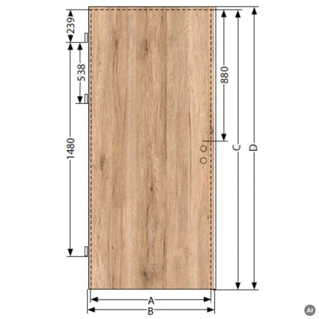 Komplet drzwi + ościeżnica Norma Decor 1 Lewe 90 cm Przylgowe, 100038380, 100054271, Komplet drzwi + ościeżnica, Norma Decor, Invado