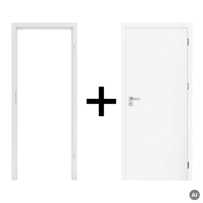 Komplet drzwi + ościeżnica Norma Decor 1 Prawe 90 cm Przyl