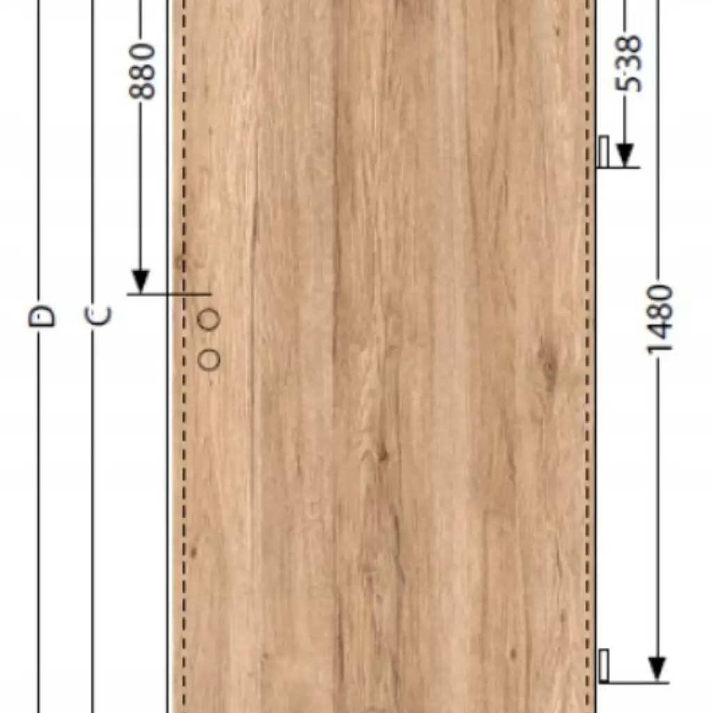 Komplet drzwi + ościeżnica Norma Decor 1 Prawe 90 cm Przylgowe, 100054310, 100054275, Komplet drzwi + ościeżnica, Norma Decor, Invado