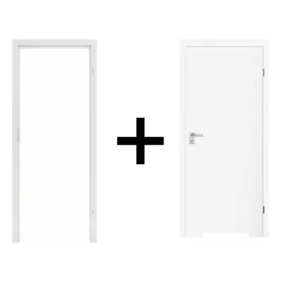 Komplet drzwi + ościeżnica Norma Decor 1 Prawe 70 cm Przylgowe z podcięciem wentylacyjnym, 100054326, 100054225