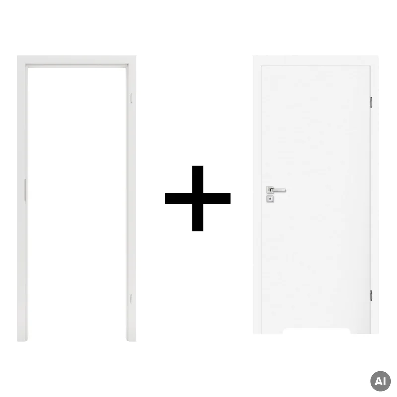 Komplet drzwi + ościeżnica Norma Decor 1 Prawe 70 cm Przyl