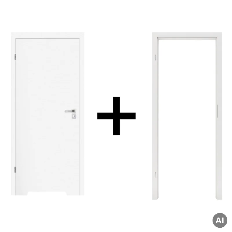 Komplet drzwi + ościeżnica Norma Decor 1 Lewe 80 cm Przylg