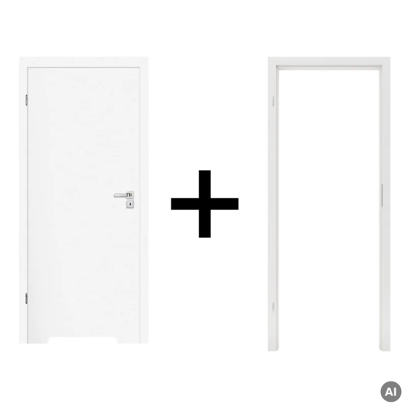Komplet drzwi + ościeżnica Norma Decor 1 Lewe 80 cm Przylg