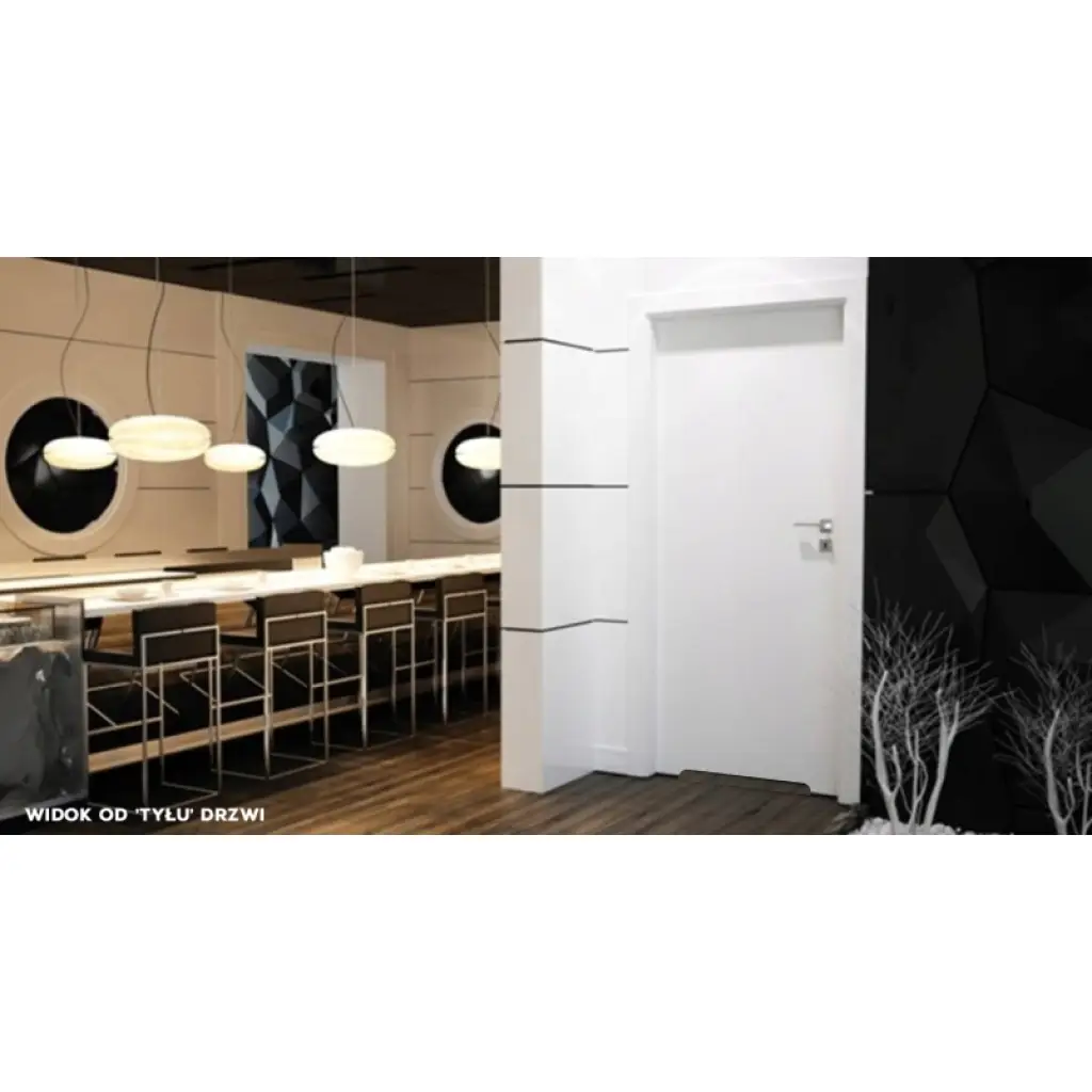 Komplet drzwi + ościeżnica Norma Decor 1 Prawe 80 cm Przylgowe z podcięciem wentylacyjnym, 100054346, 100054245, Komplet drzwi + ościeżnica, Norma Decor, Invado