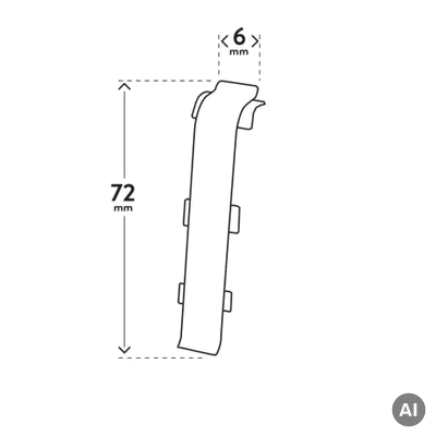 INDO ŁĄCZNIK 140 Dąb Tasmański, 5905167817292
