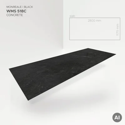Płyta ścienna Monreale Black 518C, 5905167881934