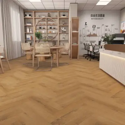 Panele winylowe SPC ze zintegrowanym podkładem Jodełka Pulse PAN000355 Klasa 34 6 mm