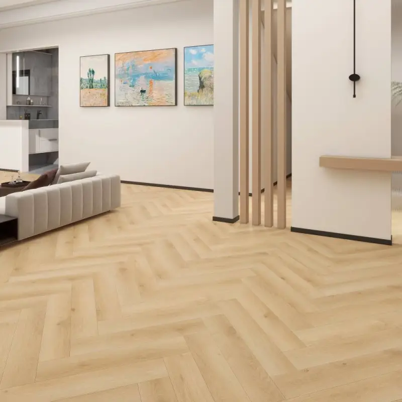 Panele winylowe SPC ze zintegrowanym podkładem Jodełka Ico