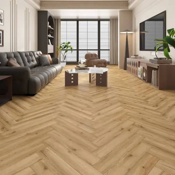 Panele winylowe SPC ze zintegrowanym podkładem Jodełka Ess