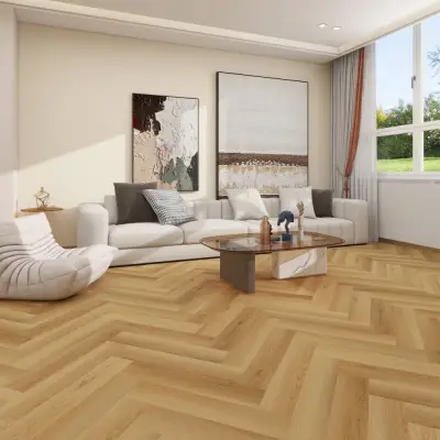 Panele winylowe SPC ze zintegrowanym podkładem Jodełka Vogue PAN000365 Klasa 34 6 mm