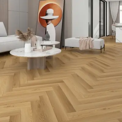 Panele winylowe SPC ze zintegrowanym podkładem Jodełka Vogue PAN000365 Klasa 34 6 mm