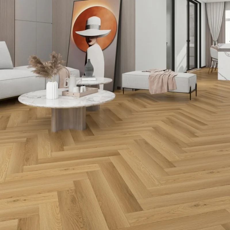 Panele winylowe SPC ze zintegrowanym podkładem Jodełka Vog