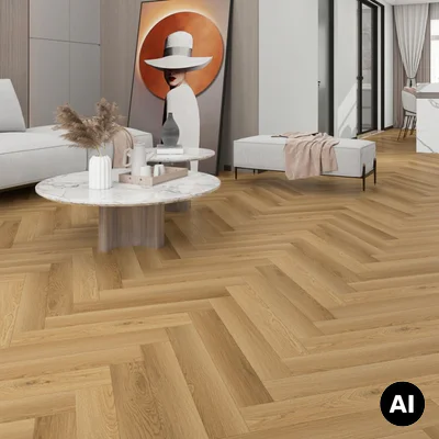 Panele winylowe SPC ze zintegrowanym podkładem Jodełka Vogue Klasa 34 6 mm, PAN000365