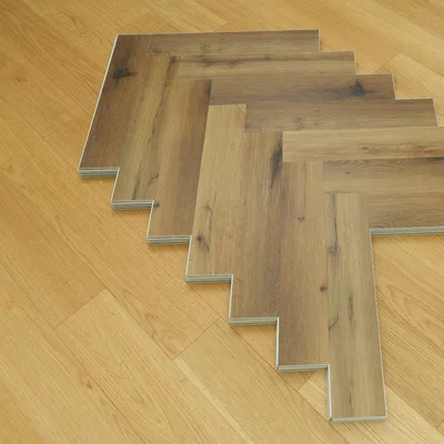Panele winylowe SPC ze zintegrowanym podkładem Jodełka Delux PAN000367  Klasa 34 6 mm