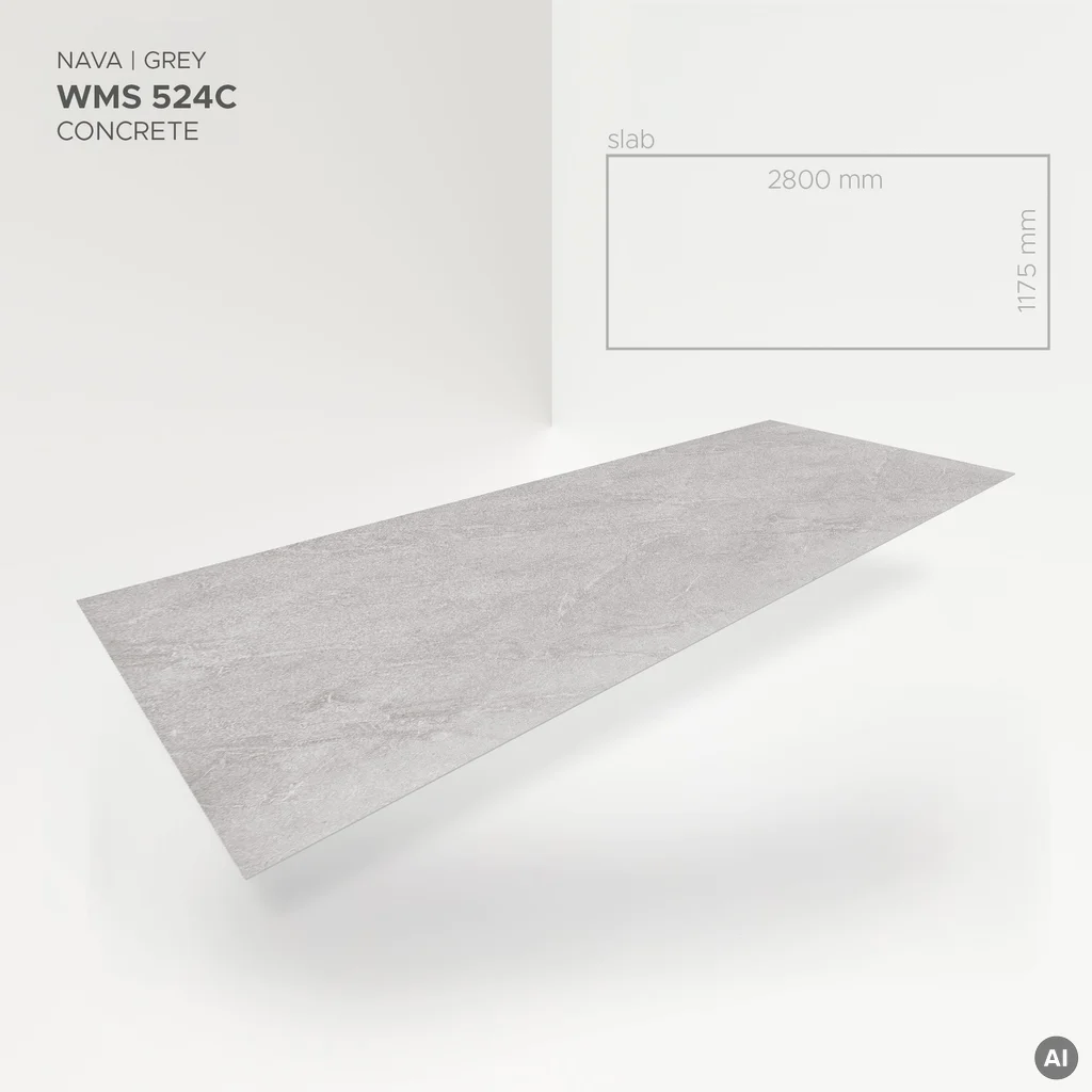 Płyta ścienna Nava Grey 524C, 5905167881989, Panele ścienne, Raw Concrete Slab, Modee