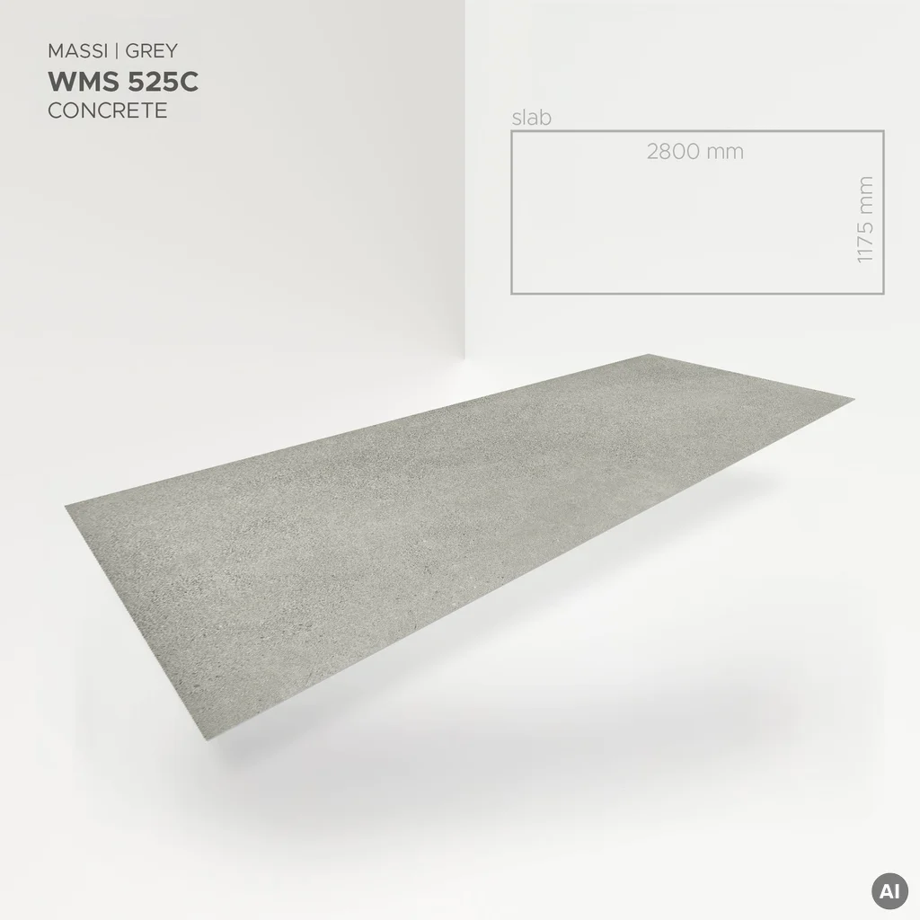 Płyta ścienna Massi Grey 525C, 5905167882023, Panele ścienne, Raw Concrete Slab, Modee