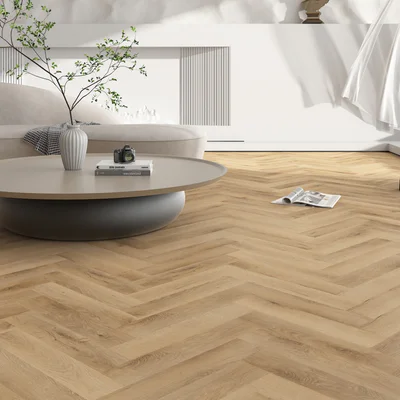 Panele winylowe SPC ze zintegrowanym podkładem Jodełka Poise Klasa 34 7 mm, PAN000379