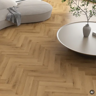 Panele winylowe SPC ze zintegrowanym podkładem Jodełka Prestige Klasa 34 7 mm, PAN000373