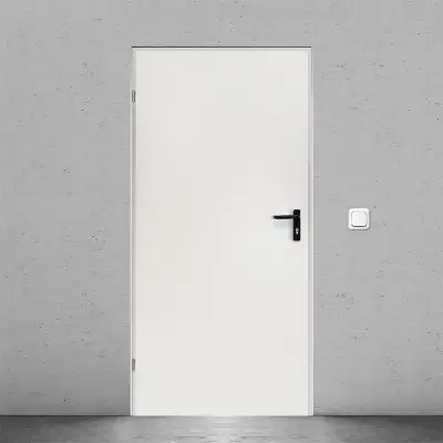 Drzwi techniczne stalowe 80 cm lewe Ecouni, T40 URAN 2 BIAŁY/80 LEWE