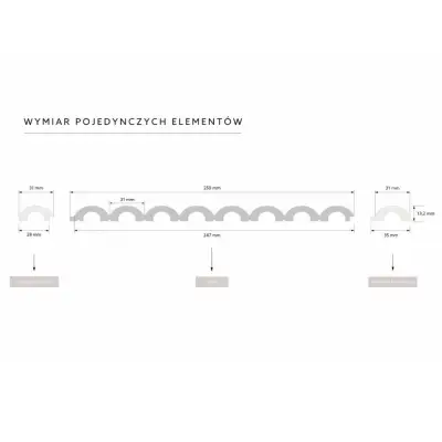 Lamele do malowania Duna WP001 Oval