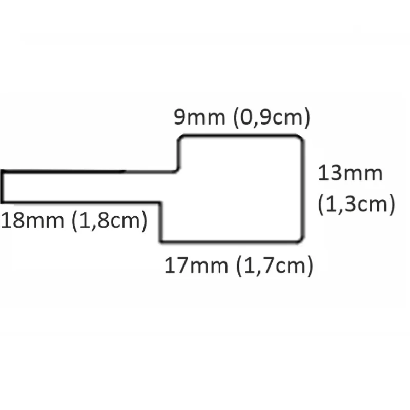 Listwa zakończeniowa Matt Light Walnut 239 Prawa S, 1200411