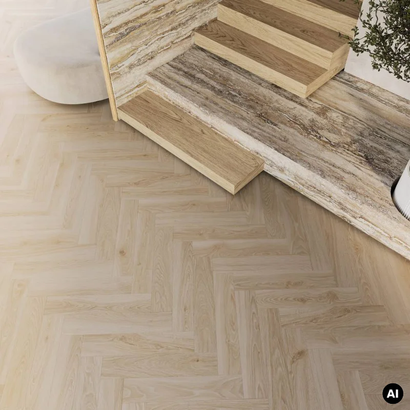 Panele winylowe SPC Jodełka Dąb Herbaciany DP5000047 Klasa