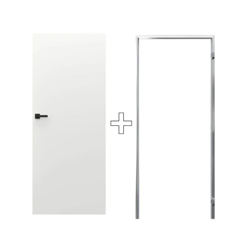 Zestaw Drzwi ukryte + Ościeżnica Sara Eco 2 bezprzylgowe (