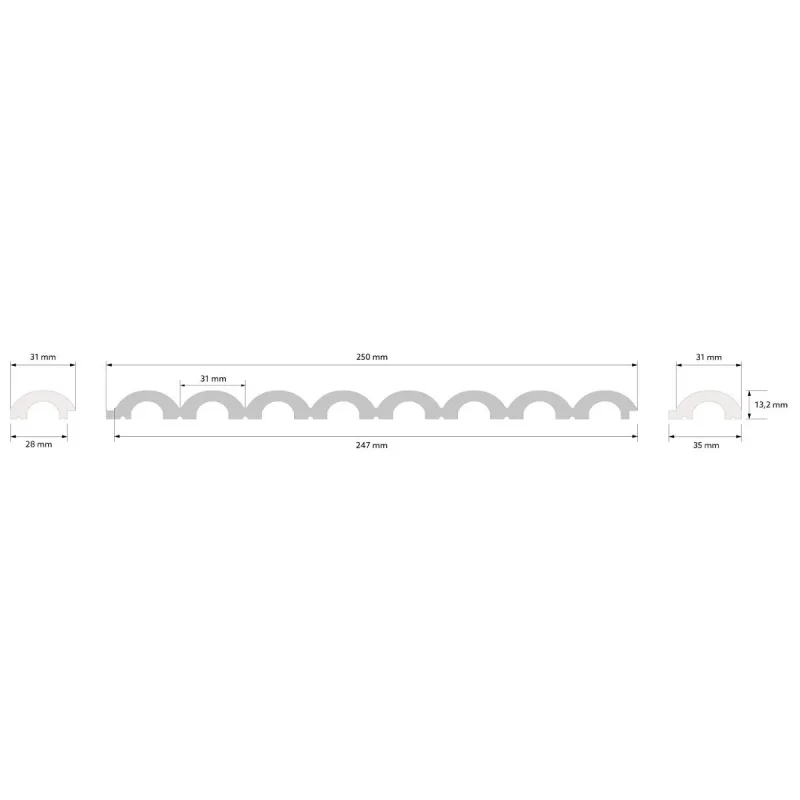Listwa zakończeniowa Duna WP001L Lewa - 4