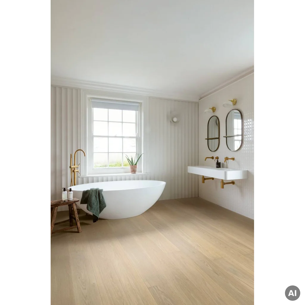 QUICK-STEP Dąb Lily White Extra Matt CASC5106 13 mm, 400081052, Podłoga drewniana, Kaskada, Quick-Step