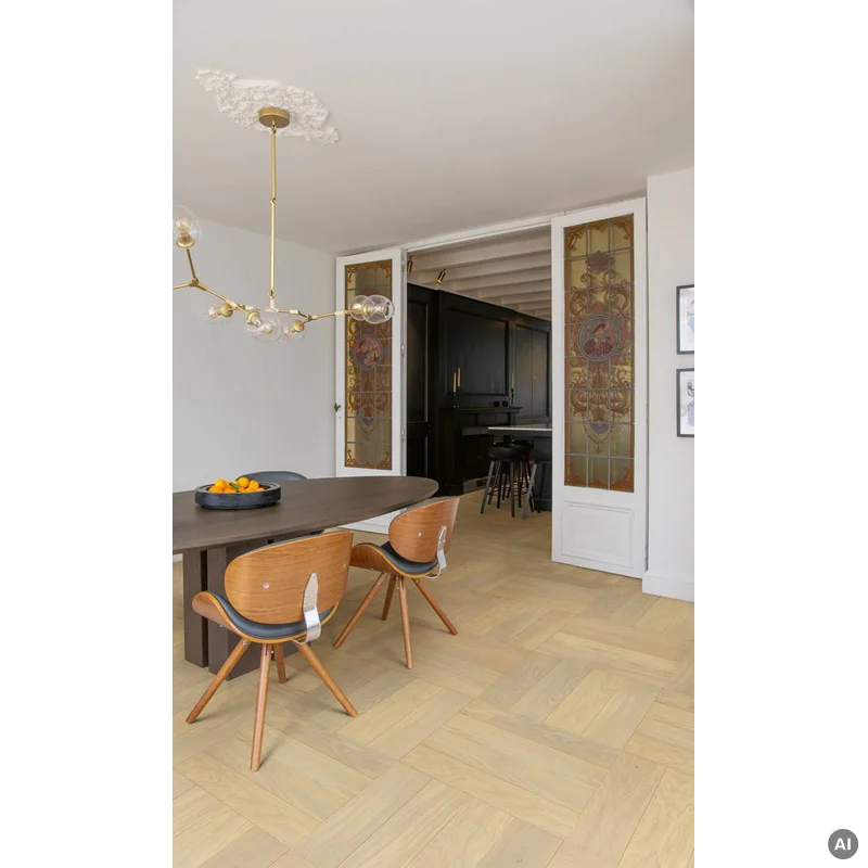 QUICK-STEP Jodełka Dąb Creamy Extra Matt DIS4856S 13.5 mm,