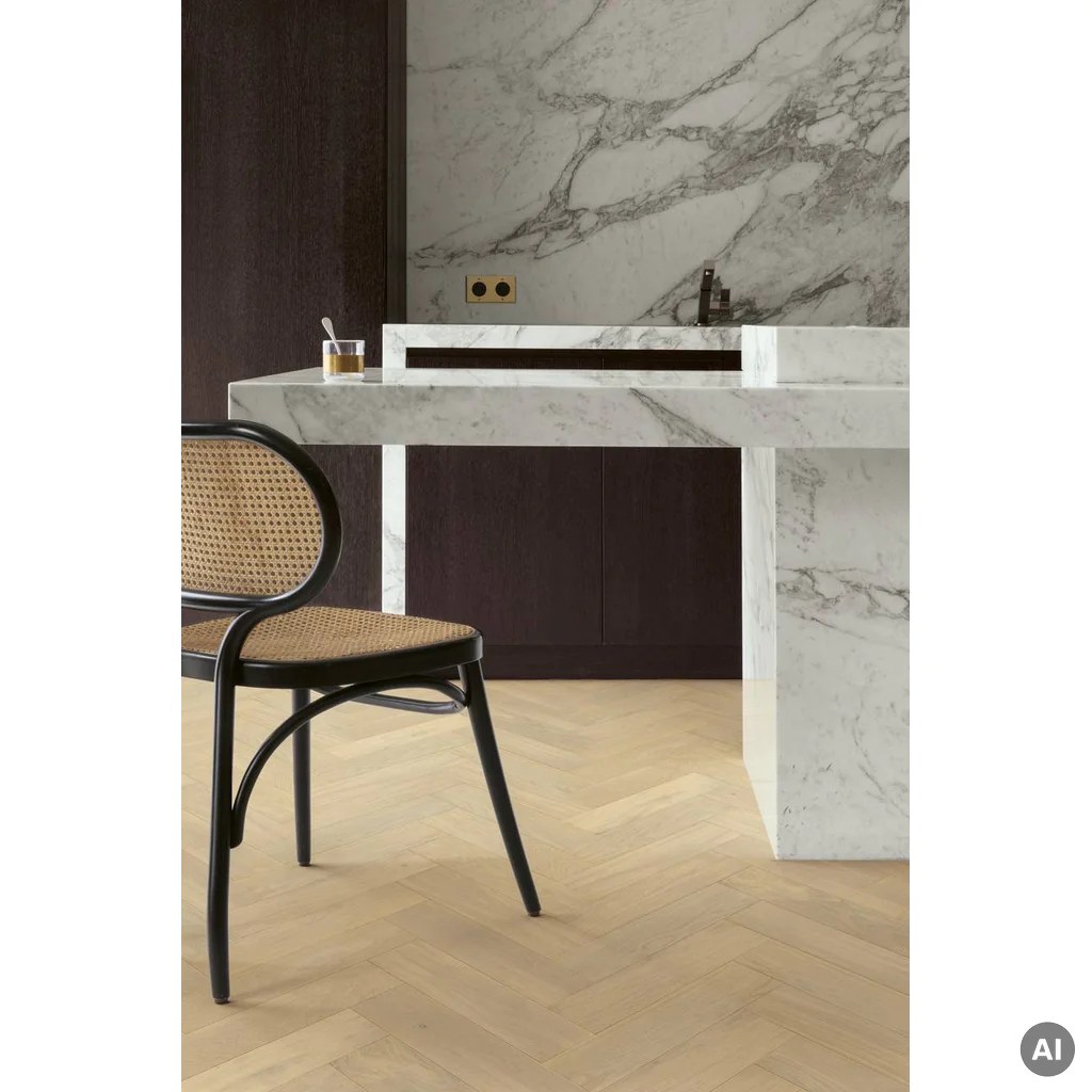 QUICK-STEP Jodełka Dąb Creamy Extra Matt DIS4856S 13.5 mm, 400090007, Podłoga drewniana, Disegno, Quick-Step