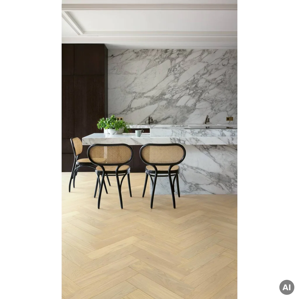QUICK-STEP Jodełka Dąb Creamy Extra Matt DIS4856S 13.5 mm, 400090007, Podłoga drewniana, Disegno, Quick-Step