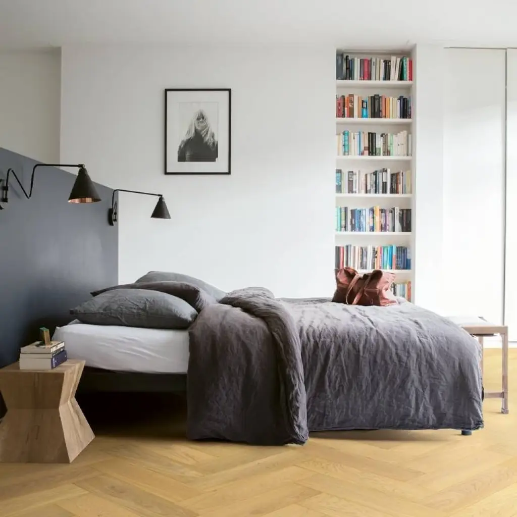 QUICK-STEP Jodełka Pure Dąb Light Extra Matt DIS5115S 13.5 mm, 400090008, Podłoga drewniana, Disegno, Quick-Step Unilin