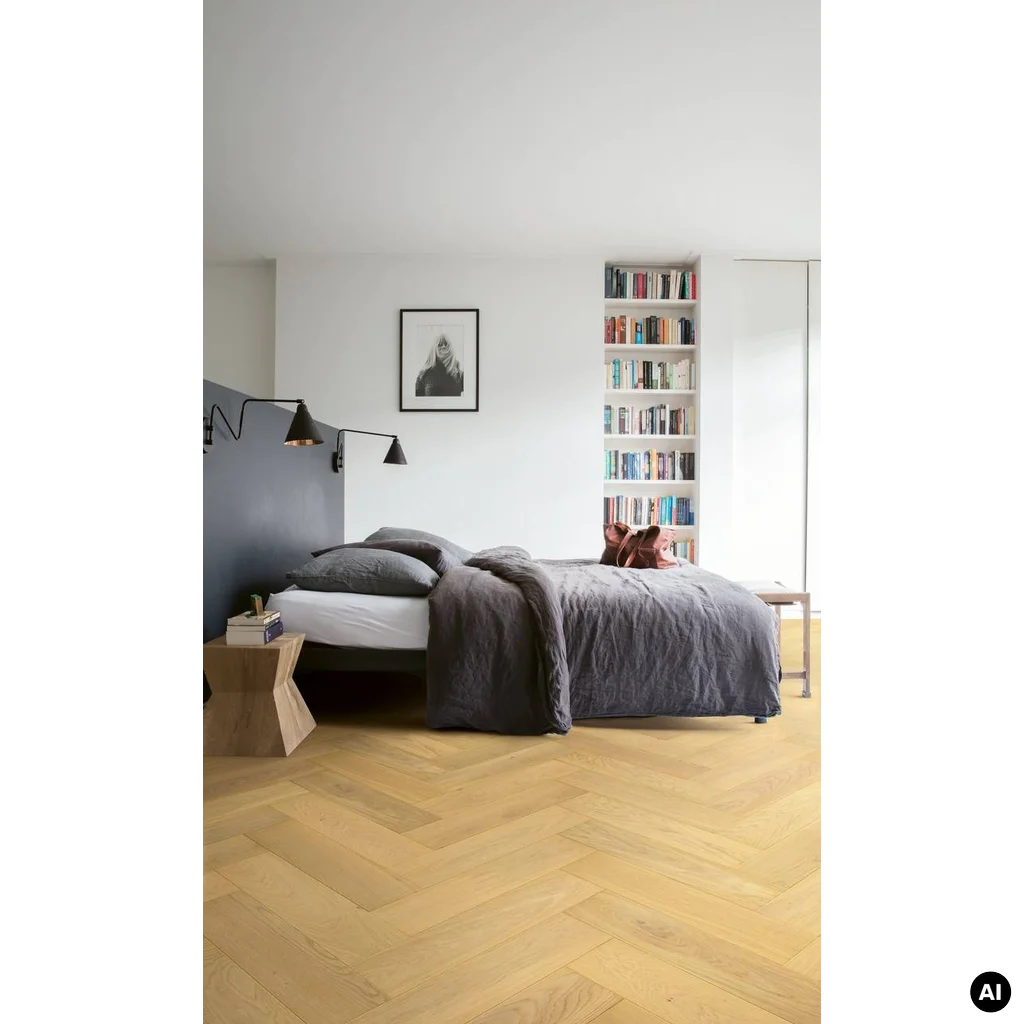 QUICK-STEP Jodełka Pure Dąb Light Extra Matt DIS5115S 13.5 mm, 400090008, Podłoga drewniana, Disegno, Quick-Step Unilin